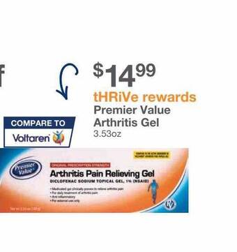 Kinney Drugs Premier Value Arthritis Gel offer