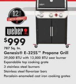 Valu Home Centers Genesis E-325s Propane Grill offer