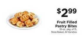 ShopRite Fruit Filled Pastry Bites offer