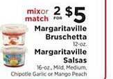 ShopRite Margaritaville Bruschetta Margaritaville Salsas offer