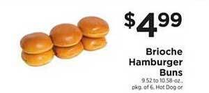 ShopRite Brioche Hamburger Buns offer