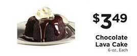 ShopRite Chocolate Lava Cake offer