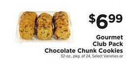 ShopRite Gourmet Club Pack Chocolate Chunk Cookies offer