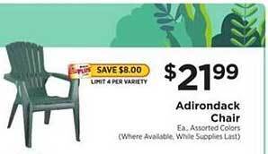 ShopRite Adirondack Chair offer