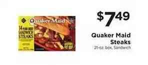 ShopRite Quaker Maid Steaks offer