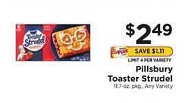 ShopRite Pillsbury Toaster Strudel offer