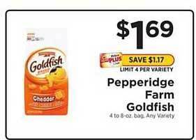 ShopRite Pepperidge Farm Goldfish offer