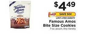 ShopRite Famous Amos Bite Size Cookies offer