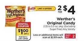 ShopRite Werther's Original Candy offer
