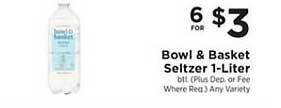 ShopRite Bowl & Basket Seltzer offer