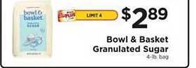 ShopRite Bowl & Basket Granulated Sugar offer