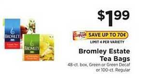 ShopRite Bromley Estate Tea Bags offer