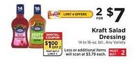 ShopRite Kraft Salad Dressing offer