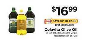 ShopRite Colavita Olive Oil offer