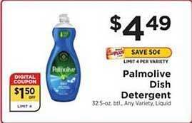 ShopRite Palmolive Dish Detergent offer