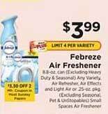ShopRite Febreze Air Freshener offer