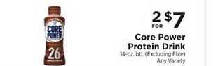 ShopRite Core Power Protein Drink offer