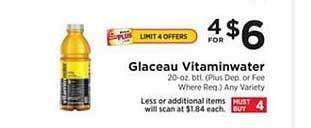 ShopRite Glaceau Vitaminwater offer