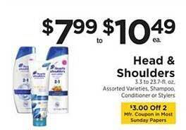 ShopRite Head & Shoulders offer