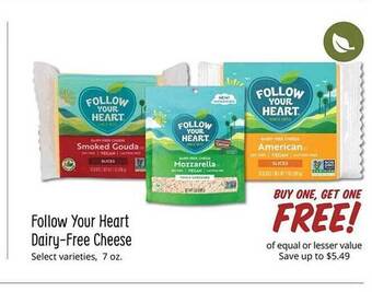 Sprouts Farmers Market Follow Your Heart Dairy-free Cheese offer