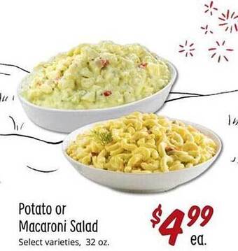 Sprouts Farmers Market Potato Or Macaroni Salad offer