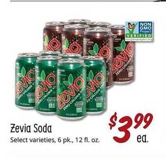 Sprouts Farmers Market Zevia Soda offer