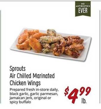 Sprouts Farmers Market Sprouts Air Chilled Marinated Chicken Wings offer