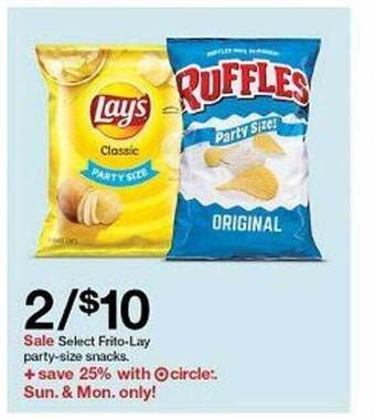 Target Select Frito-lay Party-size Snacks offer