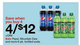 Target Pepsi Mountain Dew And More Bottled Soda offer