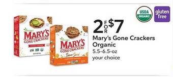 Publix Mary's Gone Crackers Organic offer