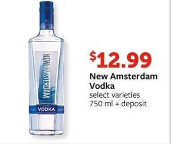Fareway New Amsterdam Vodka offer