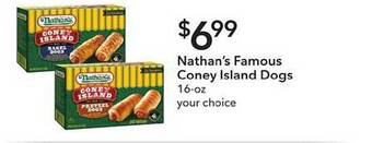 Publix Nathan's Famous Coney Island Dogs offer