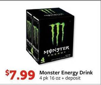 Fareway Monster Energy Drink offer