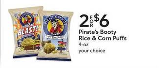 Publix Pirate's Booty Rice & Corn Puffs offer