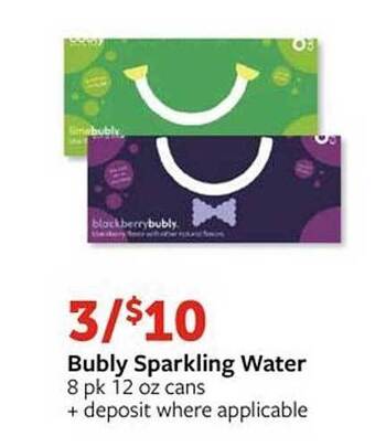 Fareway Bubly Sparkling Water offer