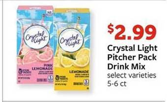 Fareway Crystal Light Pitcher Pack Drink Mix offer
