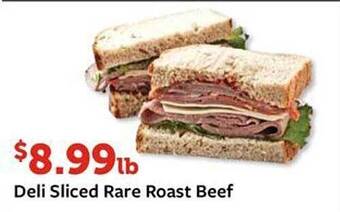 Fareway Deli Sliced Rare Roast Beef offer
