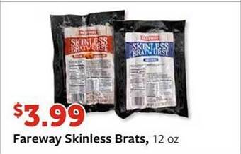 Fareway Fareway Skinless Brats offer