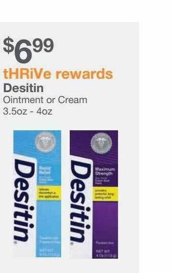Kinney Drugs Desitin Ointment Or Cream offer