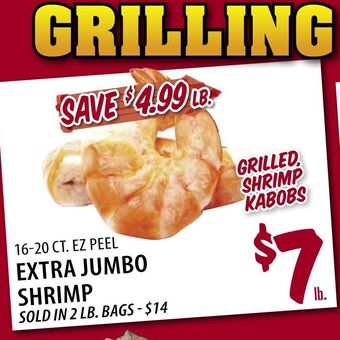 Karns Extra Jumbo Shrimp offer