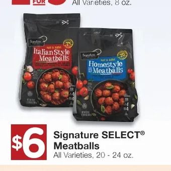 United Supermarkets Signature Select Meatballs offer