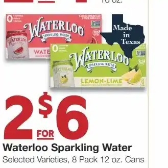 United Supermarkets Waterloo Sparkling Water x2 offer