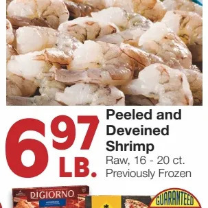United Supermarkets Peeled and Deveined Shrimp offer