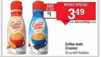 Price Chopper Coffee Mate Creamer offer