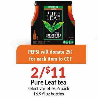 Hy-Vee Pure Leaf Tea offer