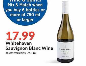 Hy-Vee Whitehaven Sauvignon Blanc Wine offer