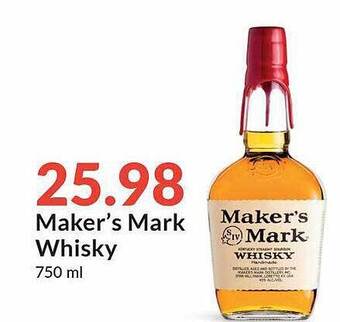 Hy-Vee Maker's Mark Whisky offer