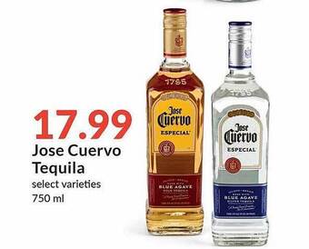 Hy-Vee Jose Cuervo Tequila offer