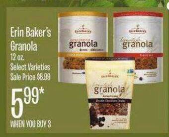 Jewel-Osco Erin Baker's Granola offer