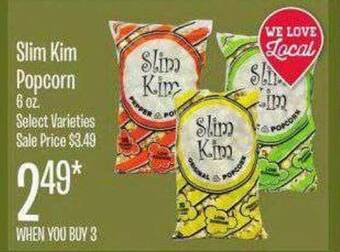 Jewel-Osco Slim Kim Popcorn offer